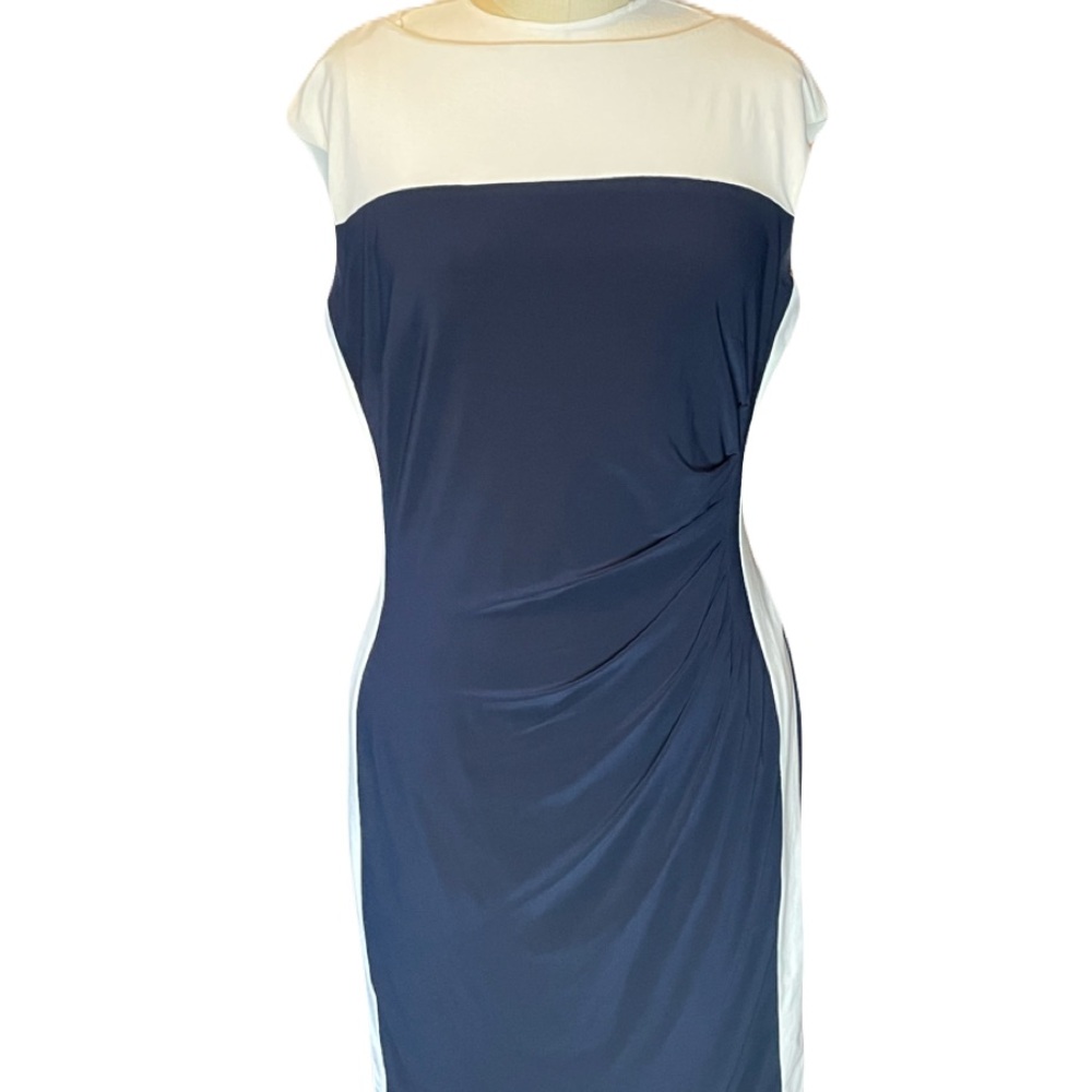 Ralph Lauren green label Navy and White Dress